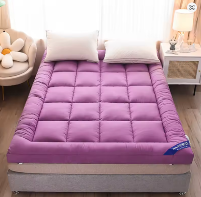 Quilted Mattress Topper - Purple